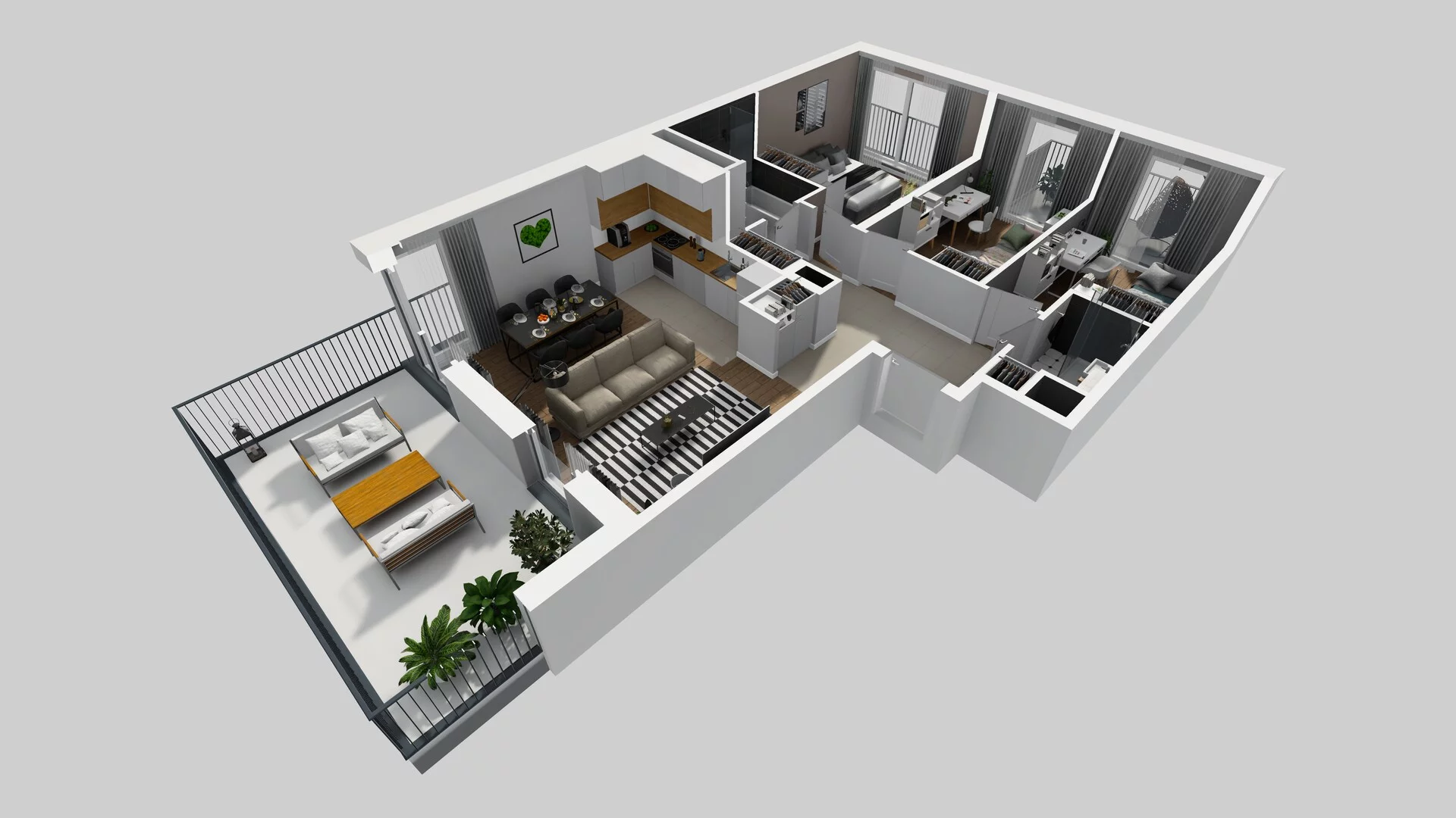 4 pokoje, apartament 79,09 m², piętro 1, oferta nr F/5, Apartamenty Park Matecznego bud. F i G, Kraków, Podgórze, Mateczny, ul. Rydlówka / Nowoorawska