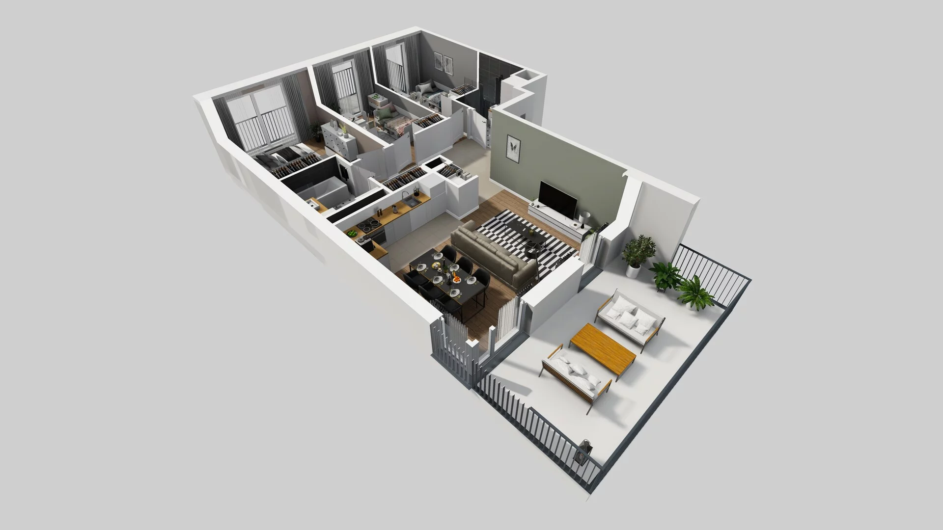 4 pokoje, apartament 79,09 m², piętro 1, oferta nr F/5, Apartamenty Park Matecznego bud. F i G, Kraków, Podgórze, Mateczny, ul. Rydlówka / Nowoorawska