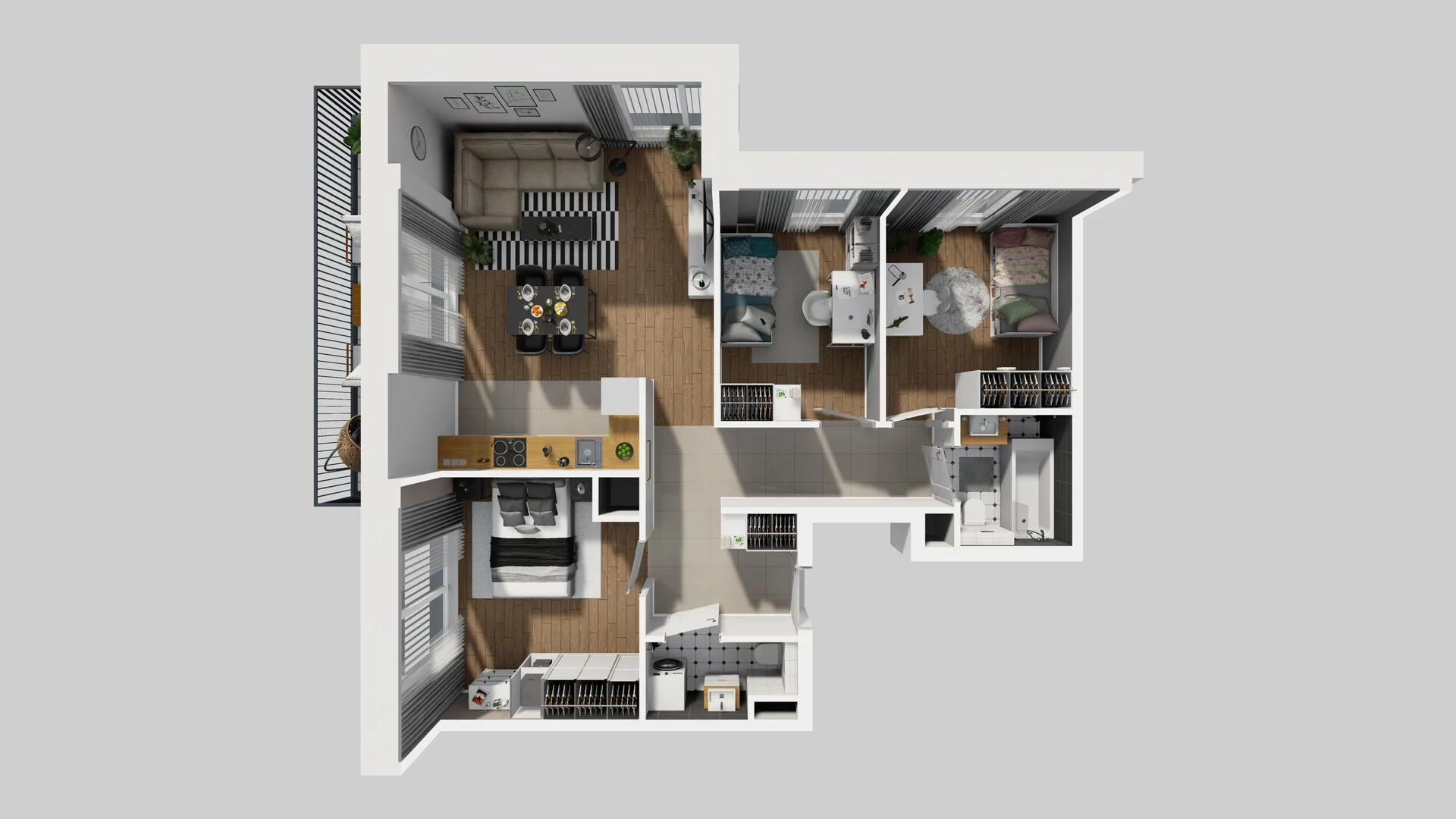 4 pokoje, apartament 74,07 m², piętro 1, oferta nr F/20, Apartamenty Park Matecznego bud. F i G, Kraków, Podgórze, Mateczny, ul. Rydlówka / Nowoorawska