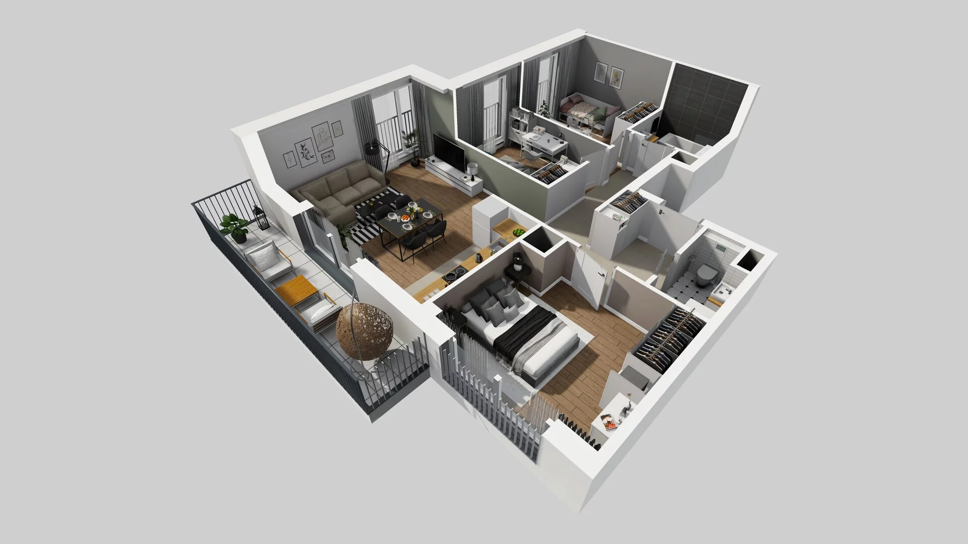 4 pokoje, apartament 74,07 m², piętro 1, oferta nr F/20, Apartamenty Park Matecznego bud. F i G, Kraków, Podgórze, Mateczny, ul. Rydlówka / Nowoorawska