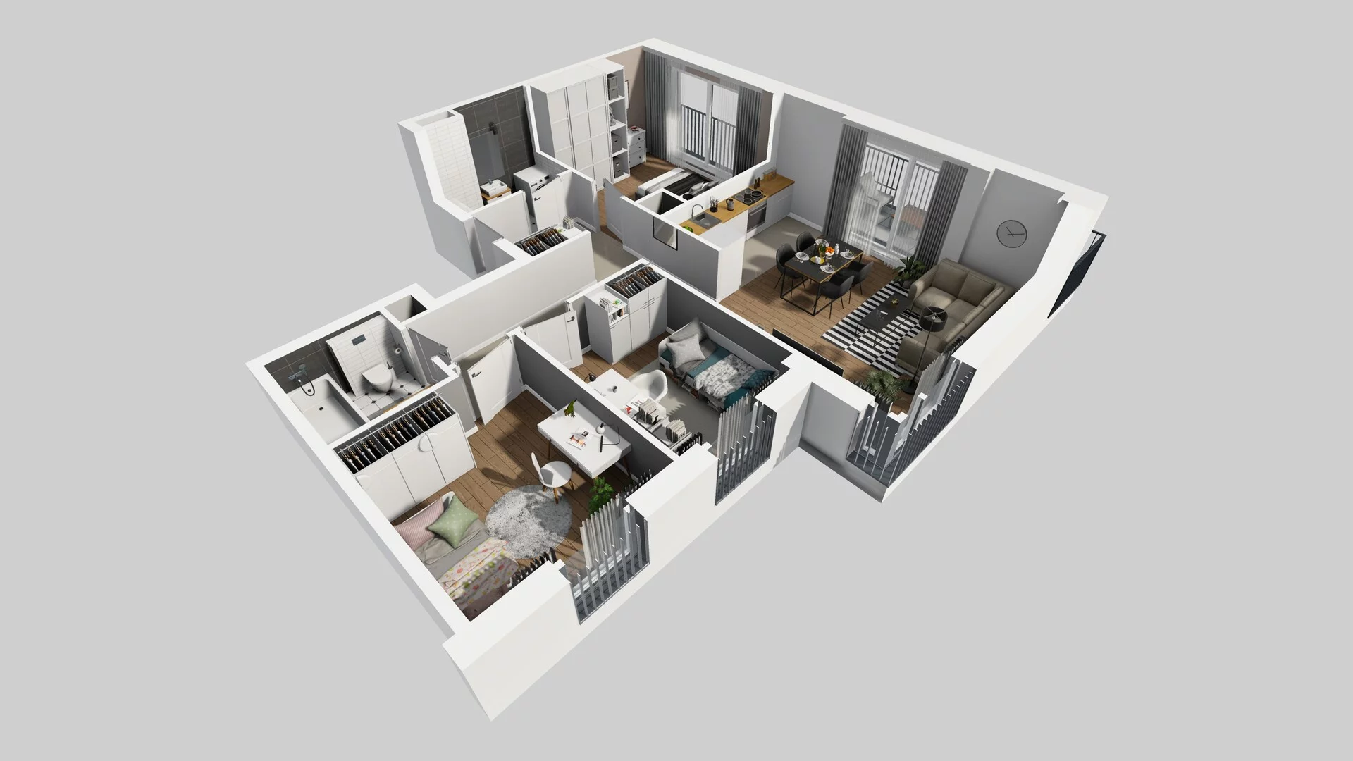 4 pokoje, apartament 74,07 m², piętro 1, oferta nr F/20, Apartamenty Park Matecznego bud. F i G, Kraków, Podgórze, Mateczny, ul. Rydlówka / Nowoorawska