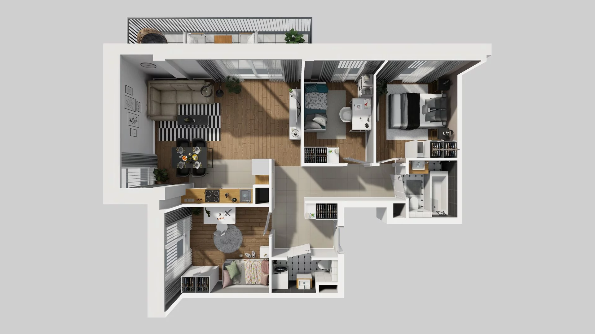4 pokoje, apartament 74,03 m², piętro 2, oferta nr F/23, Apartamenty Park Matecznego bud. F i G, Kraków, Podgórze, Mateczny, ul. Rydlówka / Nowoorawska
