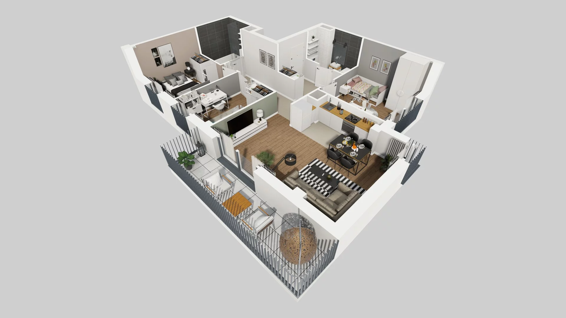 4 pokoje, apartament 74,03 m², piętro 2, oferta nr F/23, Apartamenty Park Matecznego bud. F i G, Kraków, Podgórze, Mateczny, ul. Rydlówka / Nowoorawska
