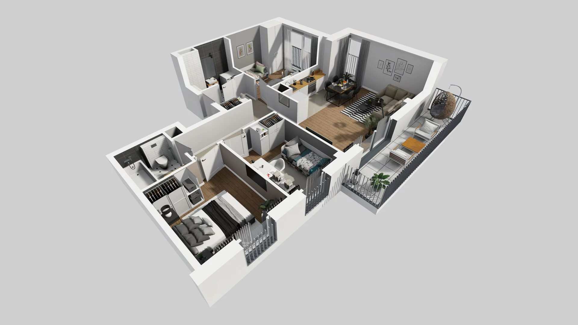 4 pokoje, apartament 74,03 m², piętro 2, oferta nr F/23, Apartamenty Park Matecznego bud. F i G, Kraków, Podgórze, Mateczny, ul. Rydlówka / Nowoorawska