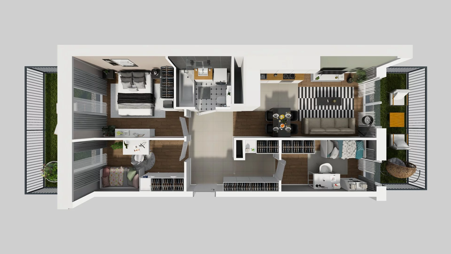 4 pokoje, apartament 67,05 m², parter, oferta nr F/58, Apartamenty Park Matecznego bud. F i G, Kraków, Podgórze, Mateczny, ul. Rydlówka / Nowoorawska