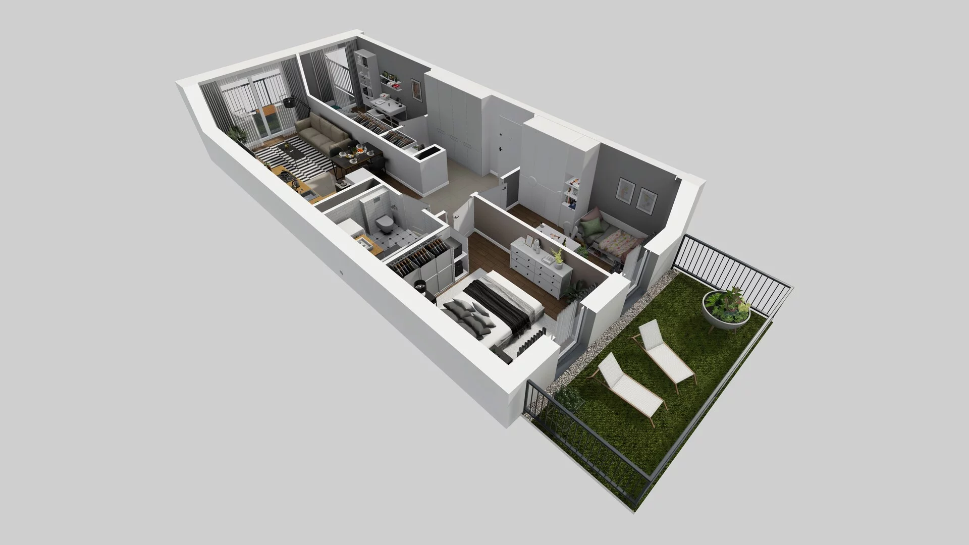 4 pokoje, apartament 67,05 m², parter, oferta nr F/58, Apartamenty Park Matecznego bud. F i G, Kraków, Podgórze, Mateczny, ul. Rydlówka / Nowoorawska