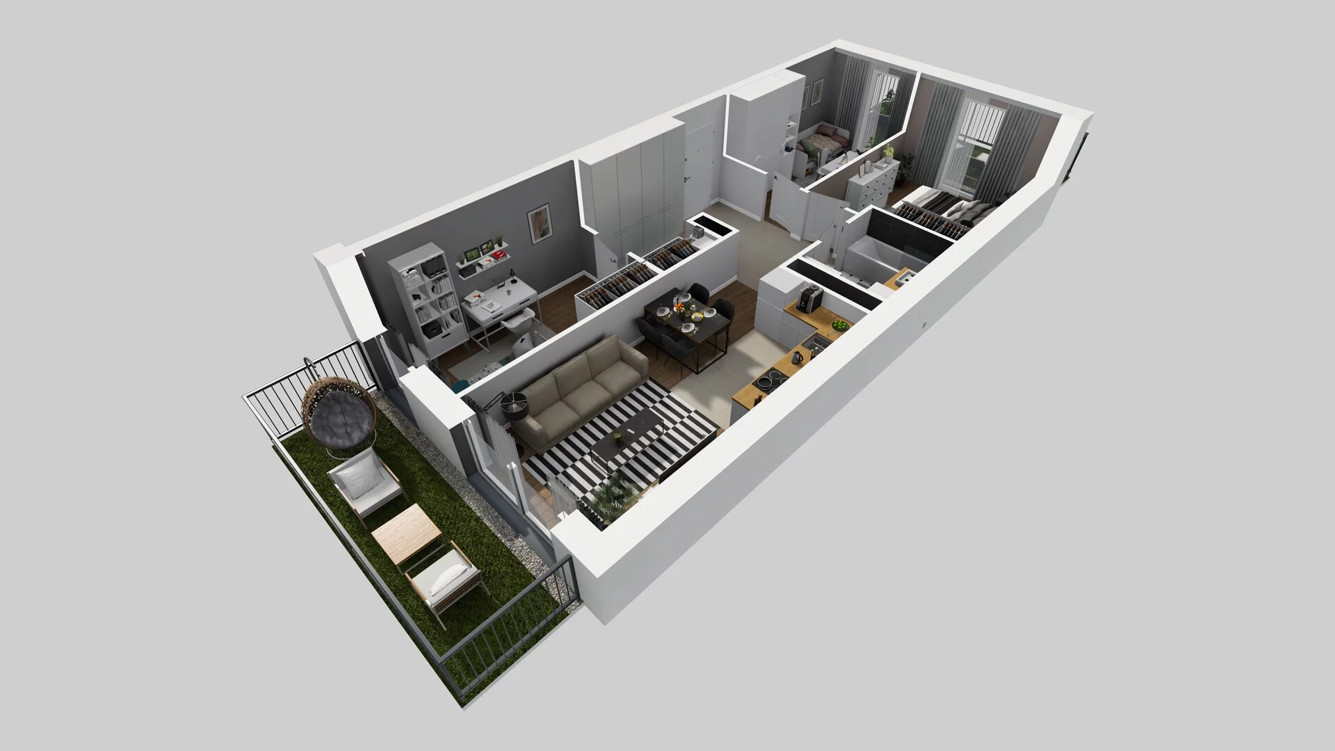 4 pokoje, apartament 67,05 m², parter, oferta nr F/58, Apartamenty Park Matecznego bud. F i G, Kraków, Podgórze, Mateczny, ul. Rydlówka / Nowoorawska