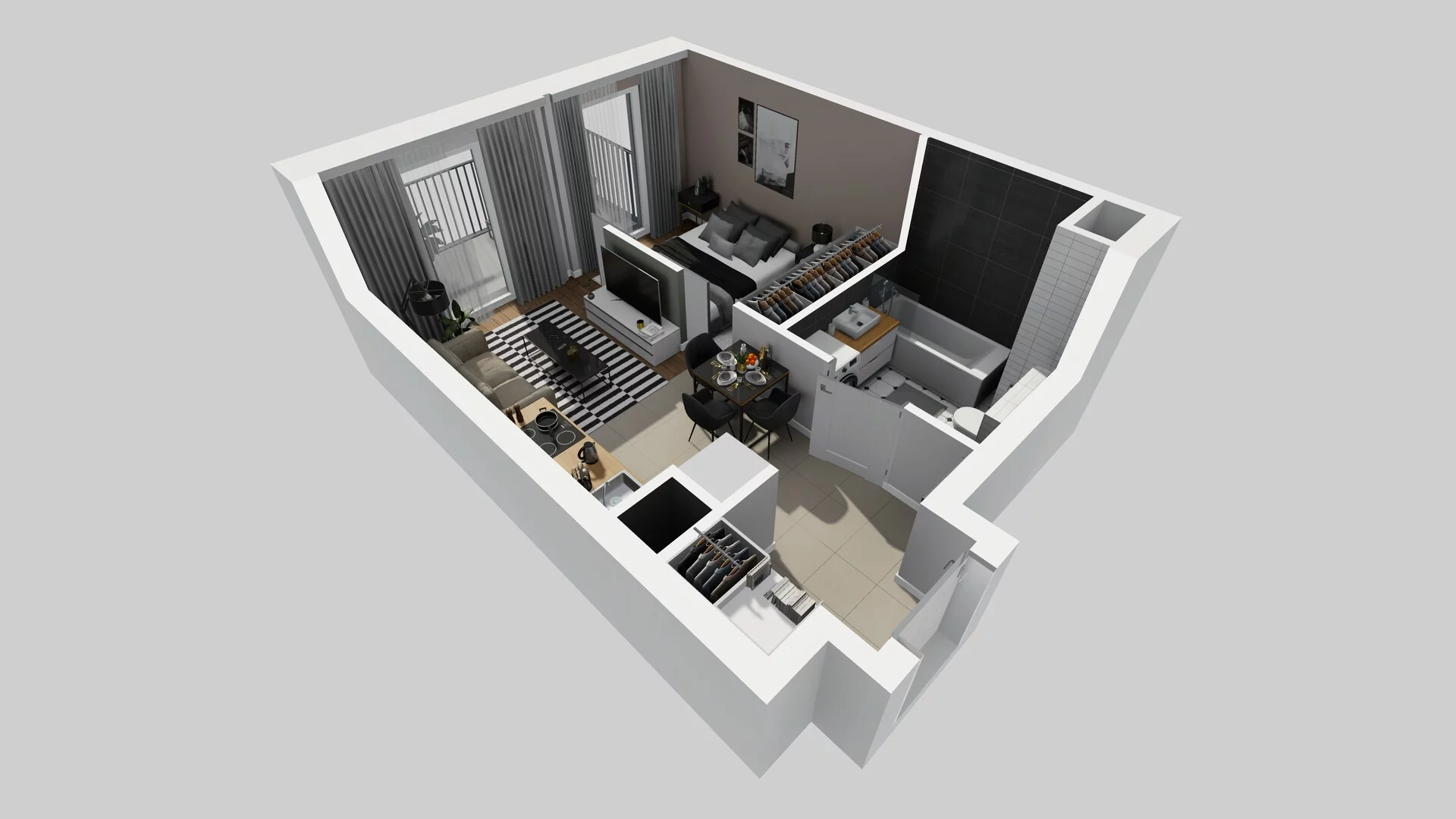 4 pokoje, apartament 79,05 m², piętro 1, oferta nr G/35, Apartamenty Park Matecznego bud. F i G, Kraków, Podgórze, Mateczny, ul. Rydlówka / Nowoorawska