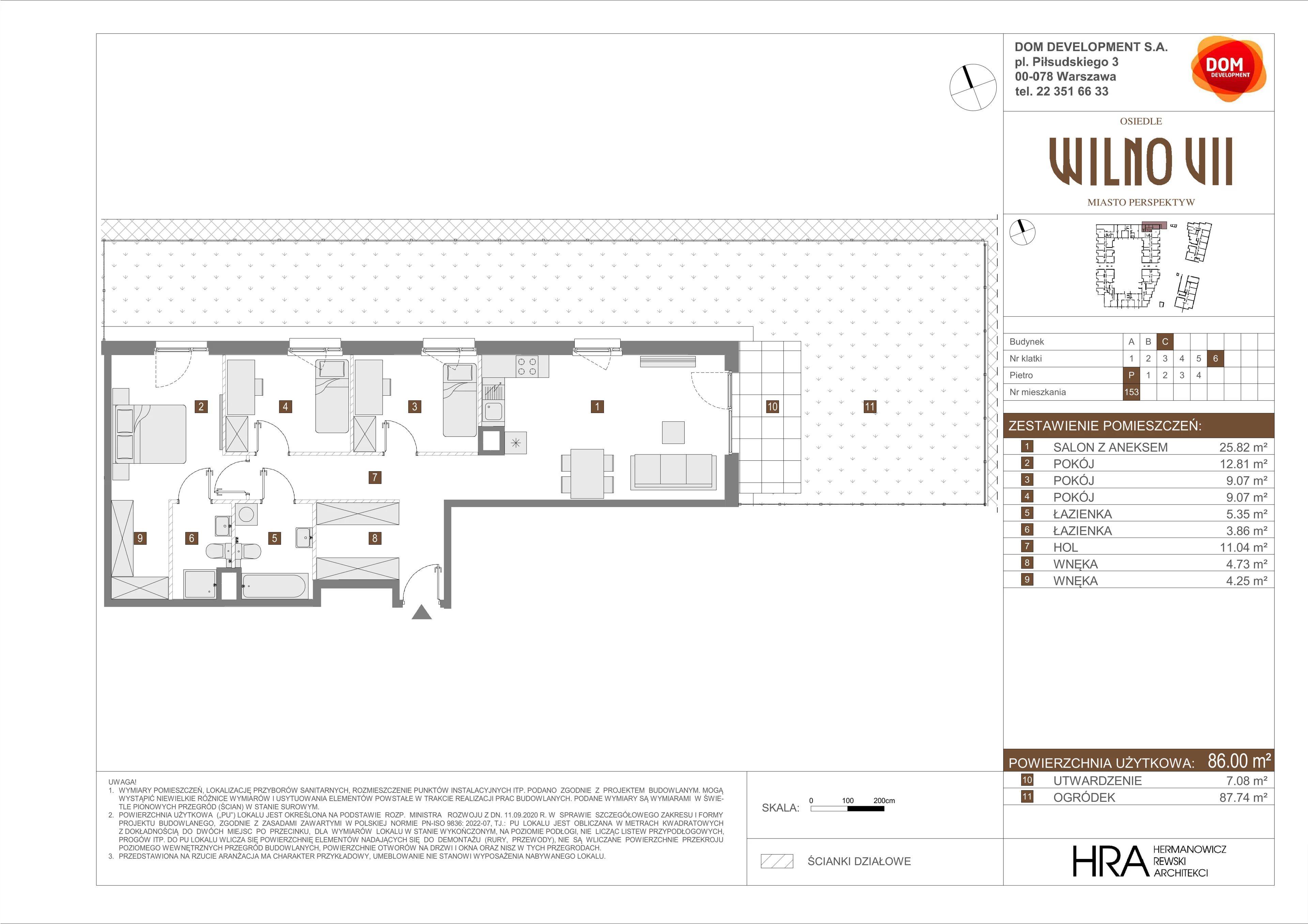 Mieszkanie 86,00 m², parter, oferta nr C/153, Osiedle Wilno 7, Warszawa, Targówek, Elsnerów, ul. Janowiecka