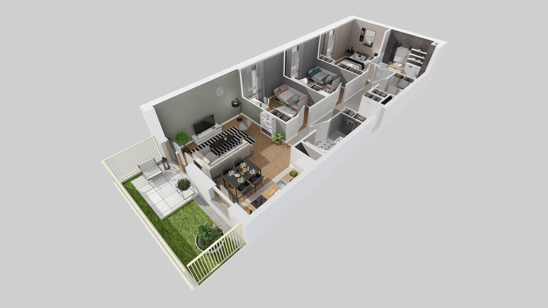 4 pokoje, mieszkanie 79,41 m², parter, oferta nr A/4, Osiedle Zielna 4.2, Wrocław, Psie Pole-Zawidawie, Psie Pole, ul. Zielna