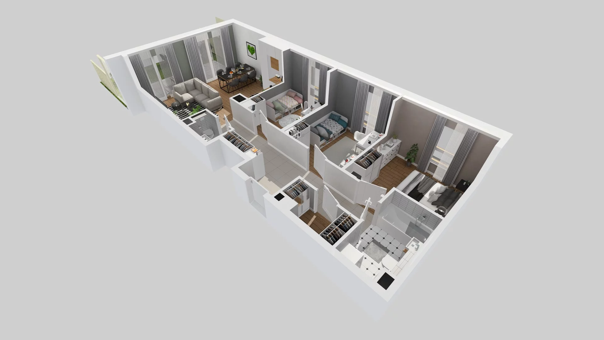 4 pokoje, mieszkanie 76,29 m², parter, oferta nr B/2, Osiedle Zielna 4.2, Wrocław, Psie Pole-Zawidawie, Psie Pole, ul. Zielna