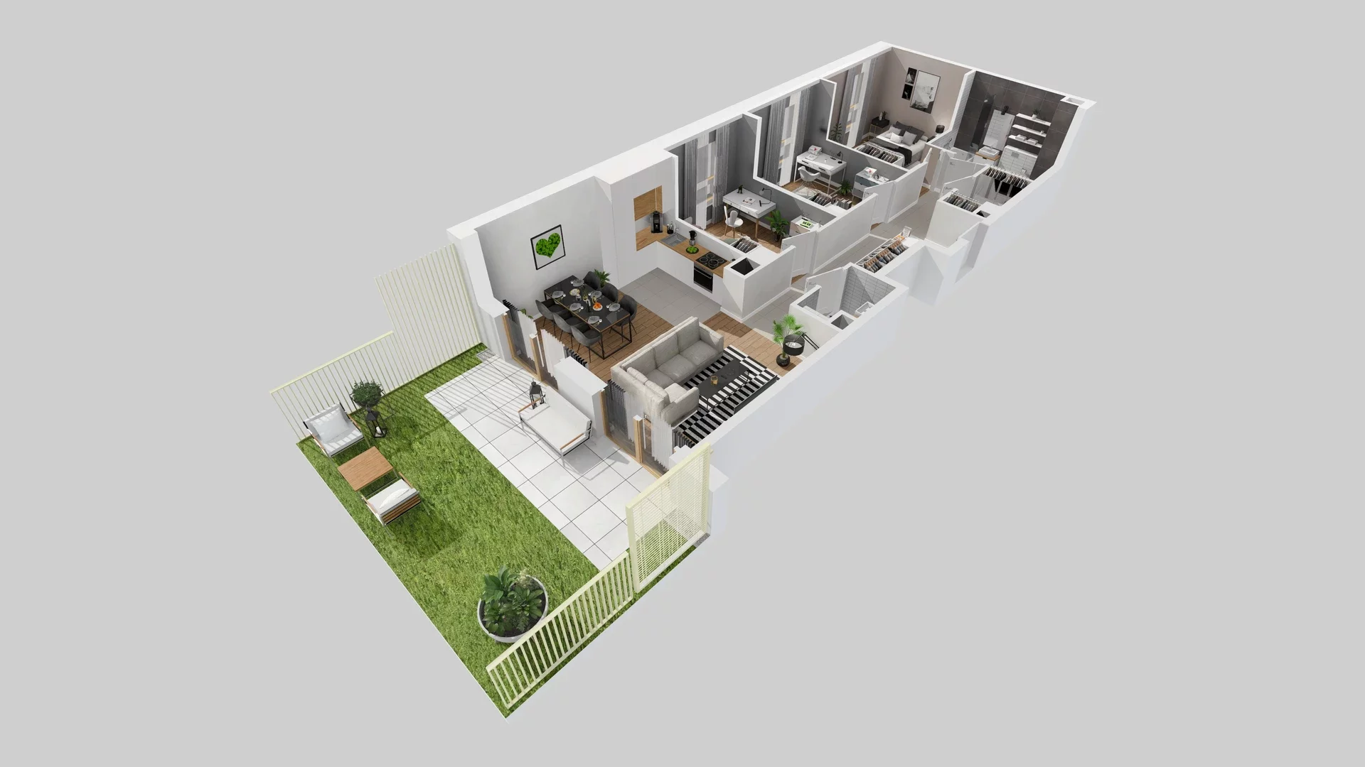 4 pokoje, mieszkanie 76,29 m², parter, oferta nr B/2, Osiedle Zielna 4.2, Wrocław, Psie Pole-Zawidawie, Psie Pole, ul. Zielna