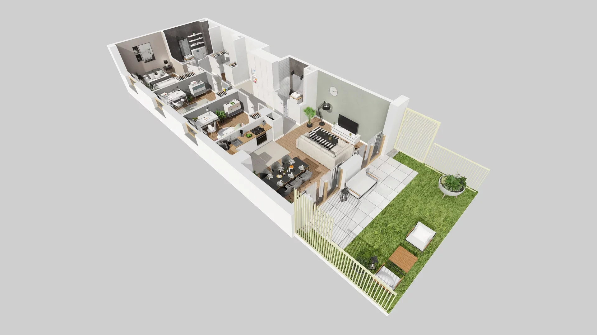 4 pokoje, mieszkanie 76,29 m², parter, oferta nr B/2, Osiedle Zielna 4.2, Wrocław, Psie Pole-Zawidawie, Psie Pole, ul. Zielna