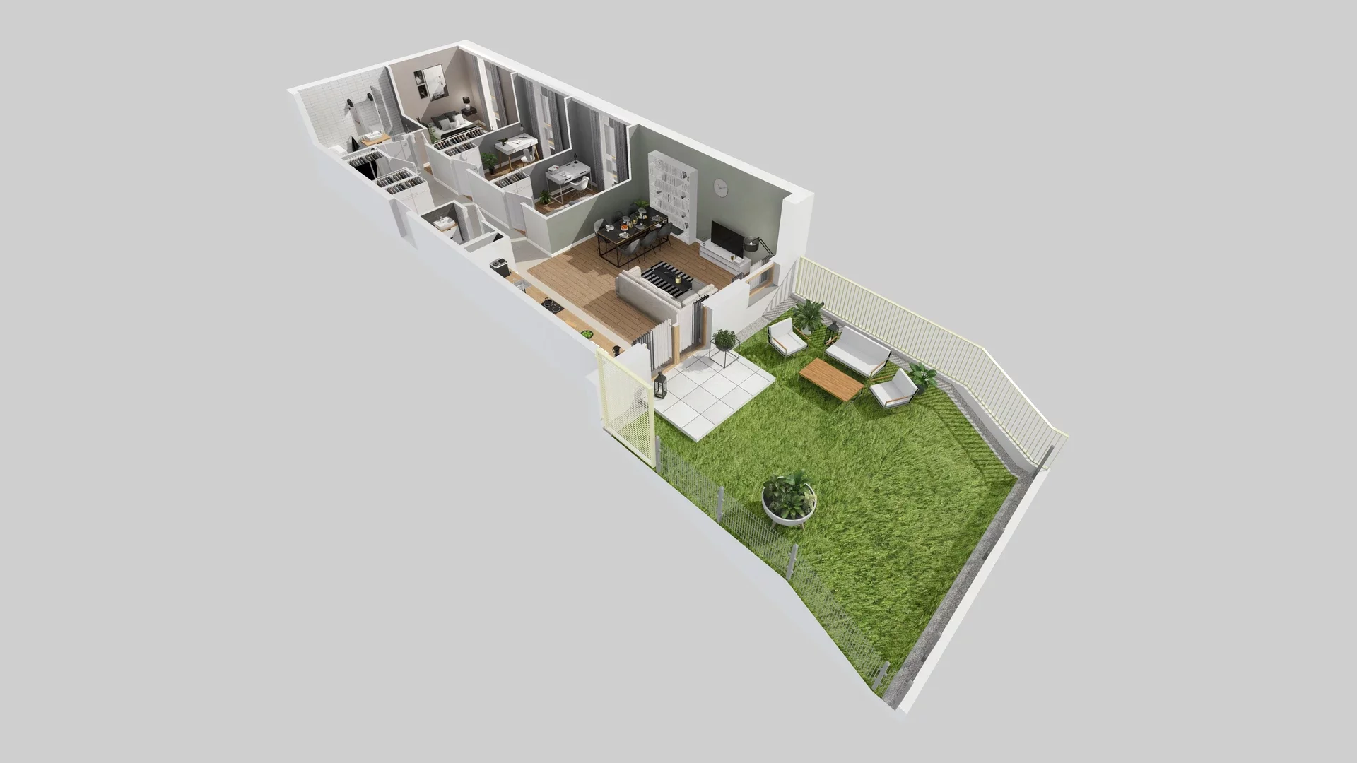 4 pokoje, mieszkanie 79,95 m², parter, oferta nr B/3, Osiedle Zielna 4.2, Wrocław, Psie Pole-Zawidawie, Psie Pole, ul. Zielna