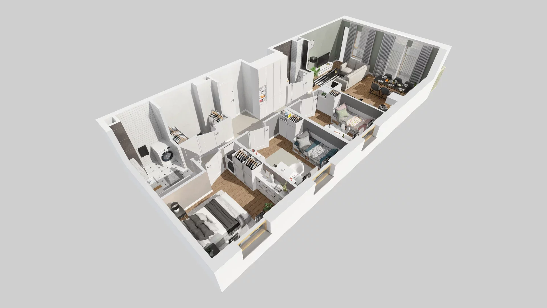 4 pokoje, mieszkanie 76,29 m², piętro 1, oferta nr B/9, Osiedle Zielna 4.2, Wrocław, Psie Pole-Zawidawie, Psie Pole, ul. Zielna
