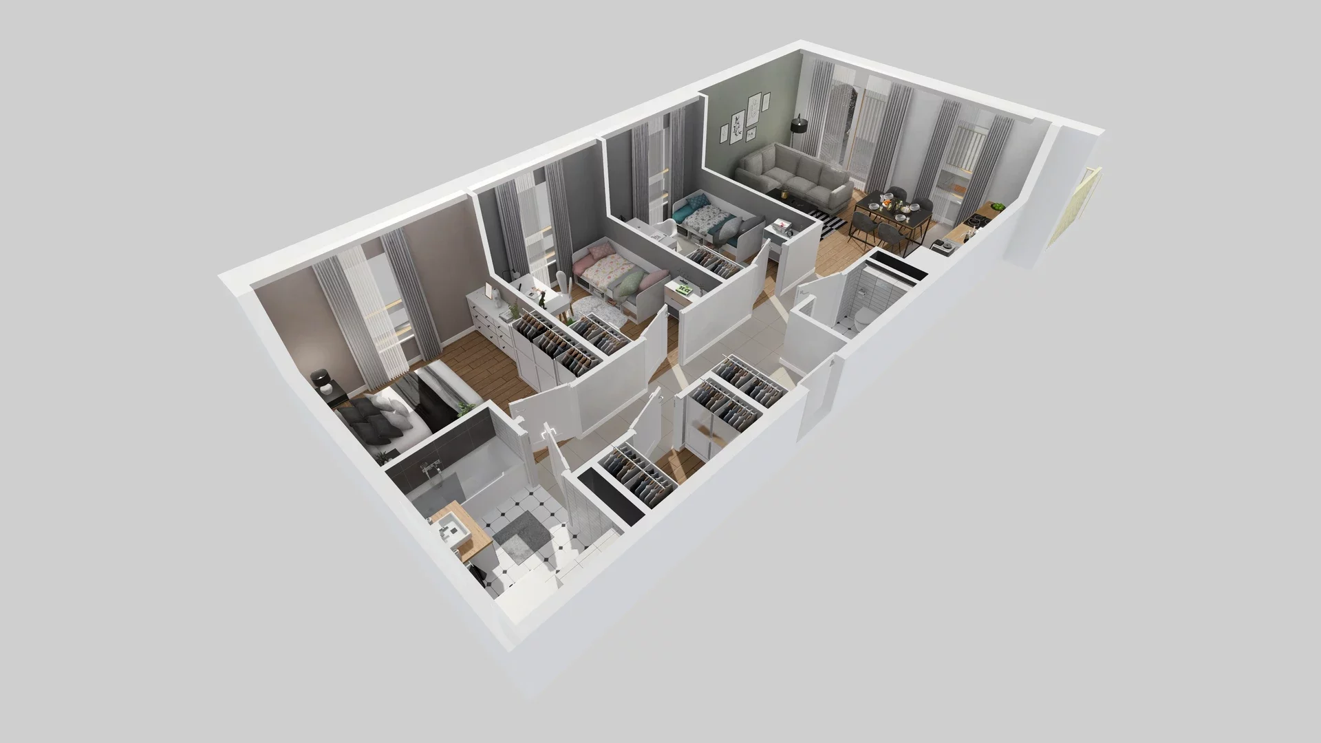 4 pokoje, mieszkanie 69,58 m², piętro 1, oferta nr B/10, Osiedle Zielna 4.2, Wrocław, Psie Pole-Zawidawie, Psie Pole, ul. Zielna