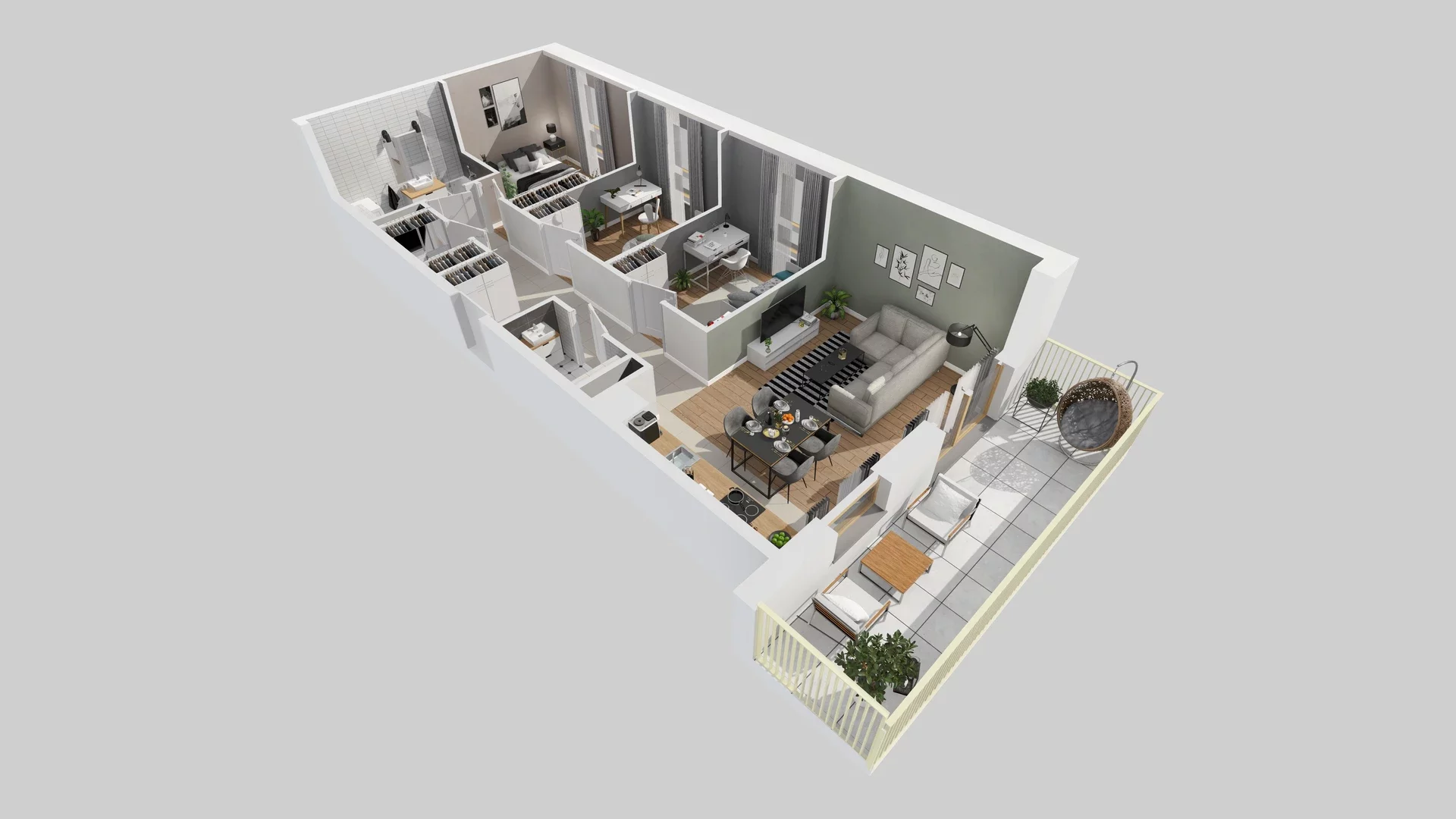 4 pokoje, mieszkanie 69,58 m², piętro 1, oferta nr B/10, Osiedle Zielna 4.2, Wrocław, Psie Pole-Zawidawie, Psie Pole, ul. Zielna