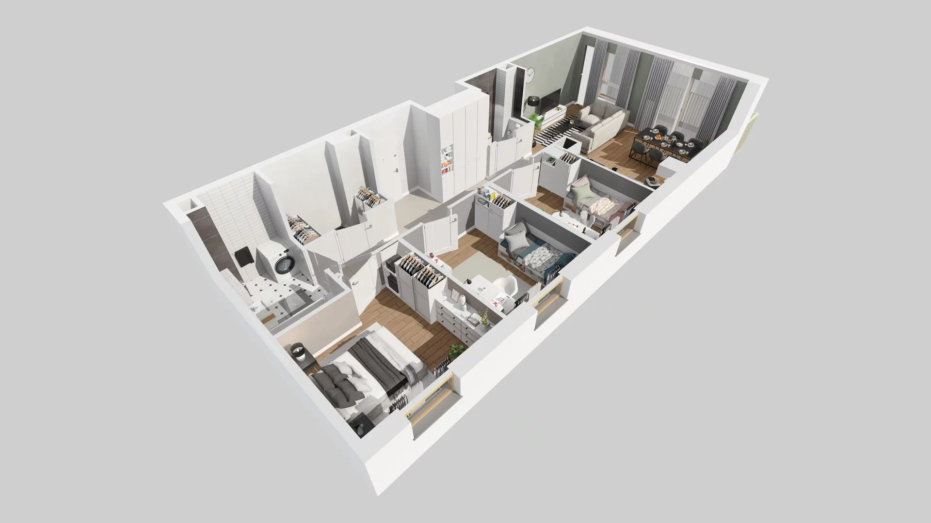 4 pokoje, mieszkanie 76,29 m², piętro 2, oferta nr B/16, Osiedle Zielna 4.2, Wrocław, Psie Pole-Zawidawie, Psie Pole, ul. Zielna