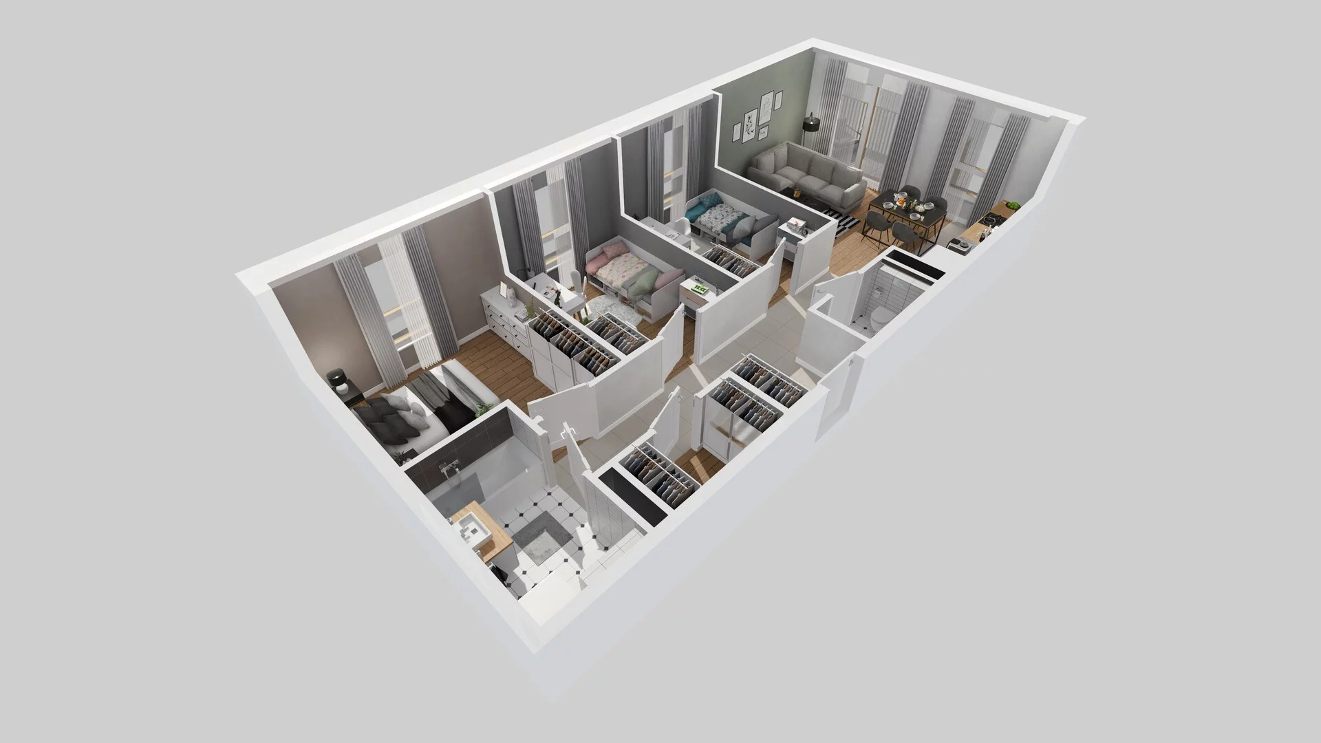 4 pokoje, mieszkanie 69,58 m², piętro 2, oferta nr B/17, Osiedle Zielna 4.2, Wrocław, Psie Pole-Zawidawie, Psie Pole, ul. Zielna