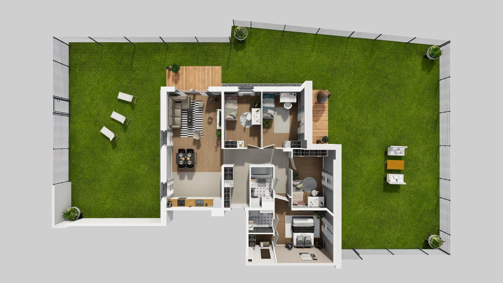 5 pokoi, mieszkanie 102,61 m², parter, oferta nr L/1, Wille Biskupin, Wrocław, Biskupin-Sępolno-Dąbie-Bartoszowice, Śródmieście, ul. Braci Gierymskich 156