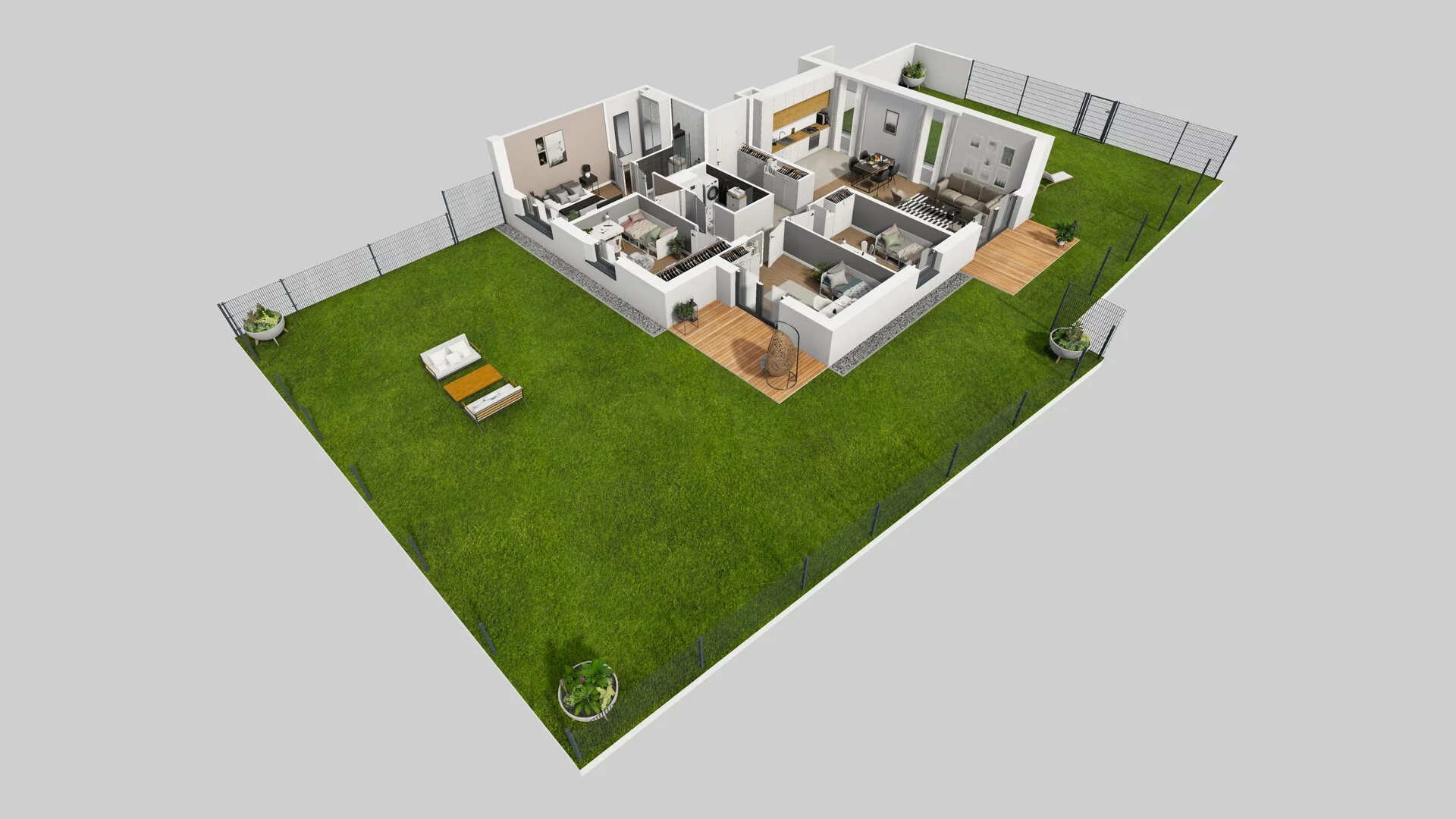 5 pokoi, mieszkanie 102,61 m², parter, oferta nr L/1, Wille Biskupin, Wrocław, Biskupin-Sępolno-Dąbie-Bartoszowice, Śródmieście, ul. Braci Gierymskich 156