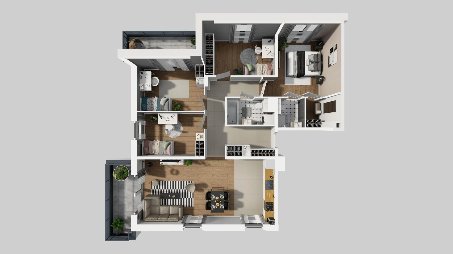 5 pokoi, mieszkanie 104,46 m², piętro 1, oferta nr L/4, Wille Biskupin, Wrocław, Biskupin-Sępolno-Dąbie-Bartoszowice, Śródmieście, ul. Braci Gierymskich 156