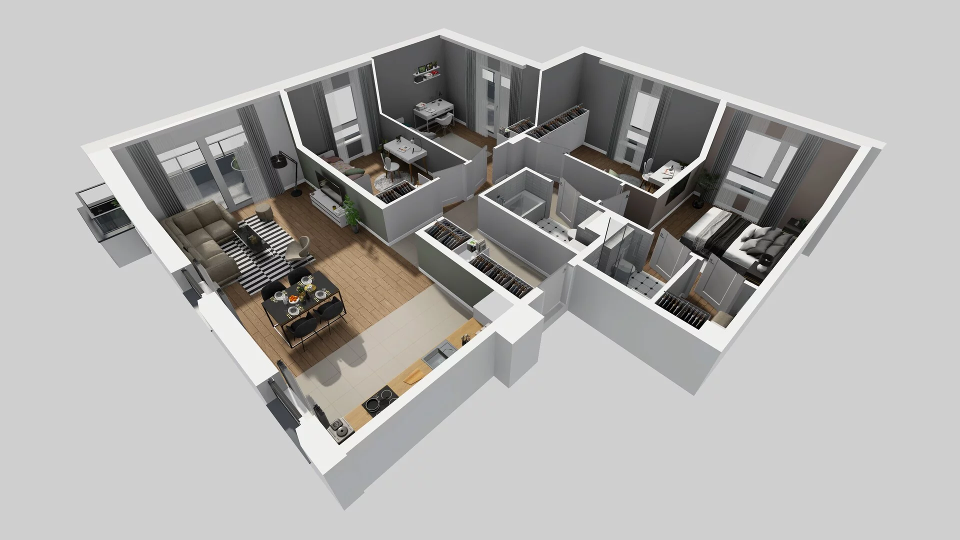 5 pokoi, mieszkanie 104,46 m², piętro 1, oferta nr L/4, Wille Biskupin, Wrocław, Biskupin-Sępolno-Dąbie-Bartoszowice, Śródmieście, ul. Braci Gierymskich 156
