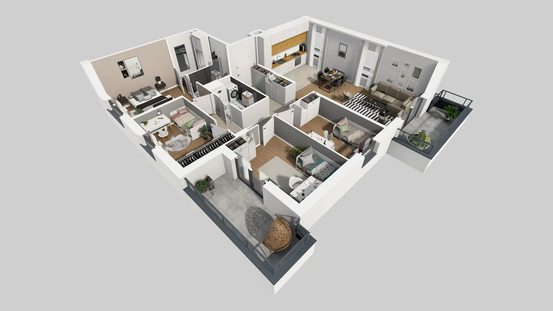 5 pokoi, mieszkanie 104,46 m², piętro 1, oferta nr L/4, Wille Biskupin, Wrocław, Biskupin-Sępolno-Dąbie-Bartoszowice, Śródmieście, ul. Braci Gierymskich 156