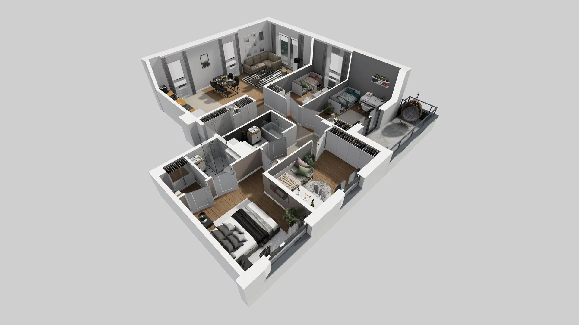 5 pokoi, mieszkanie 104,46 m², piętro 1, oferta nr L/4, Wille Biskupin, Wrocław, Biskupin-Sępolno-Dąbie-Bartoszowice, Śródmieście, ul. Braci Gierymskich 156