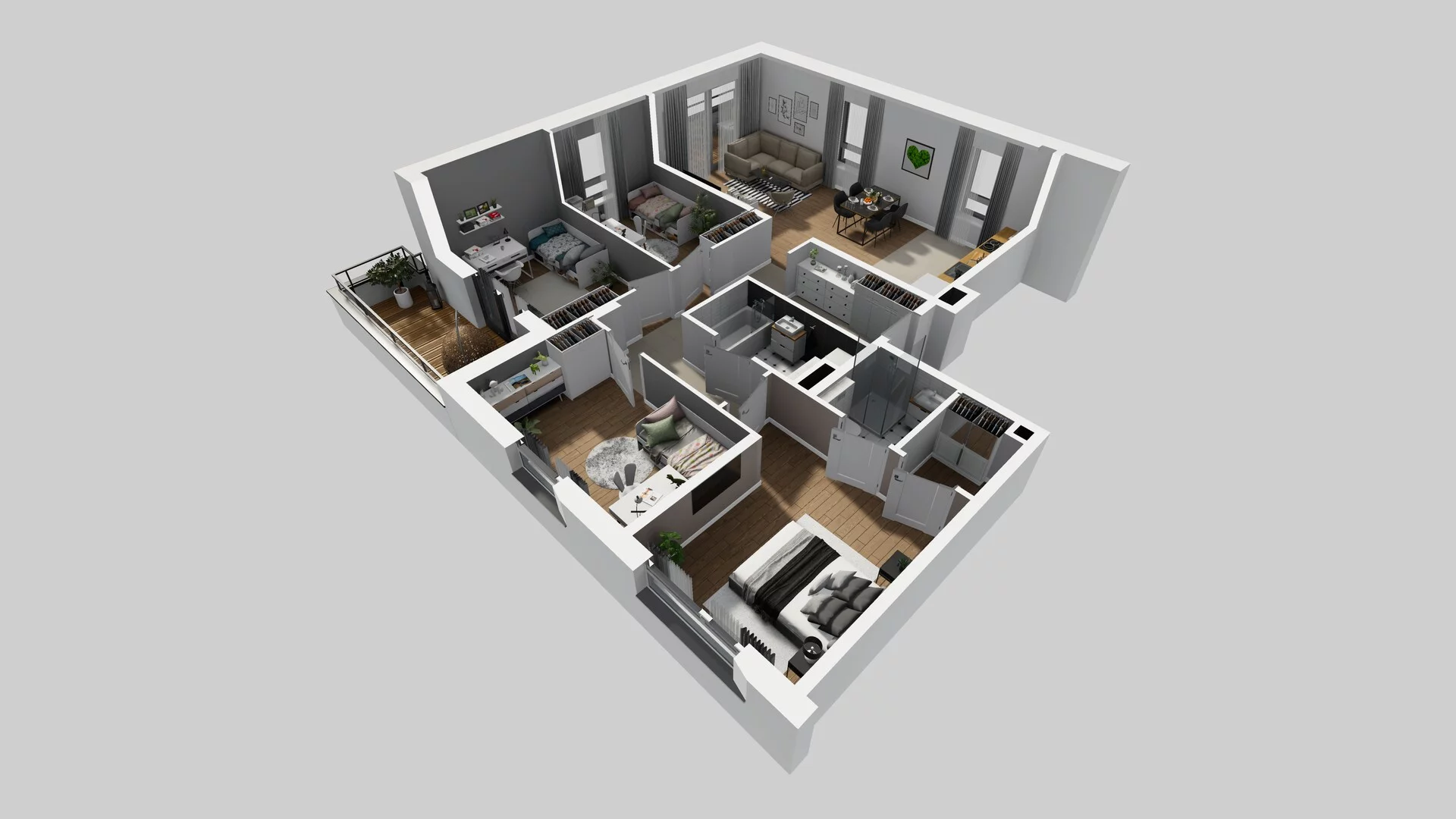 5 pokoi, mieszkanie 102,70 m², piętro 1, oferta nr R/4, Wille Biskupin etap 3, Wrocław, Biskupin-Sępolno-Dąbie-Bartoszowice, Śródmieście, ul. Braci Gierymskich