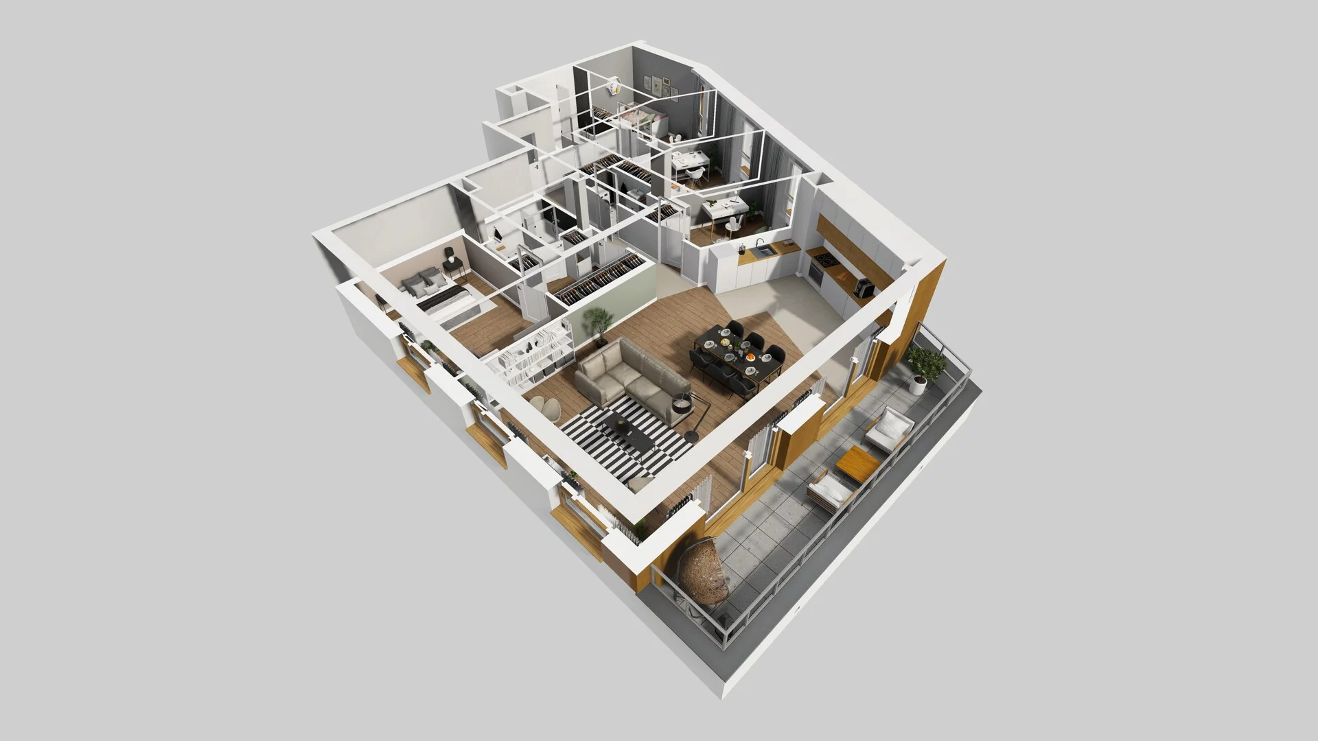 5 pokoi, mieszkanie 123,14 m², piętro 1, oferta nr C/7, Apartamenty Literacka 2, Warszawa, Bielany, Piaski, ul. Literacka