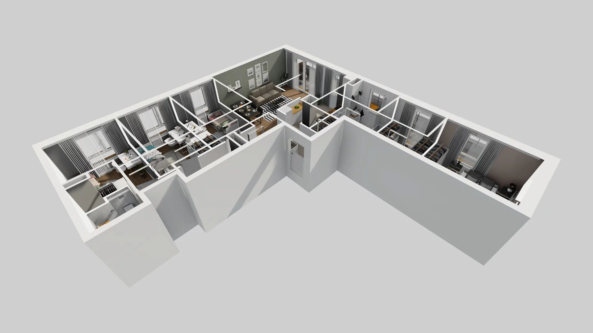 5 pokoi, mieszkanie 111,08 m², piętro 1, oferta nr D/23, Apartamenty Literacka 2, Warszawa, Bielany, Piaski, ul. Literacka