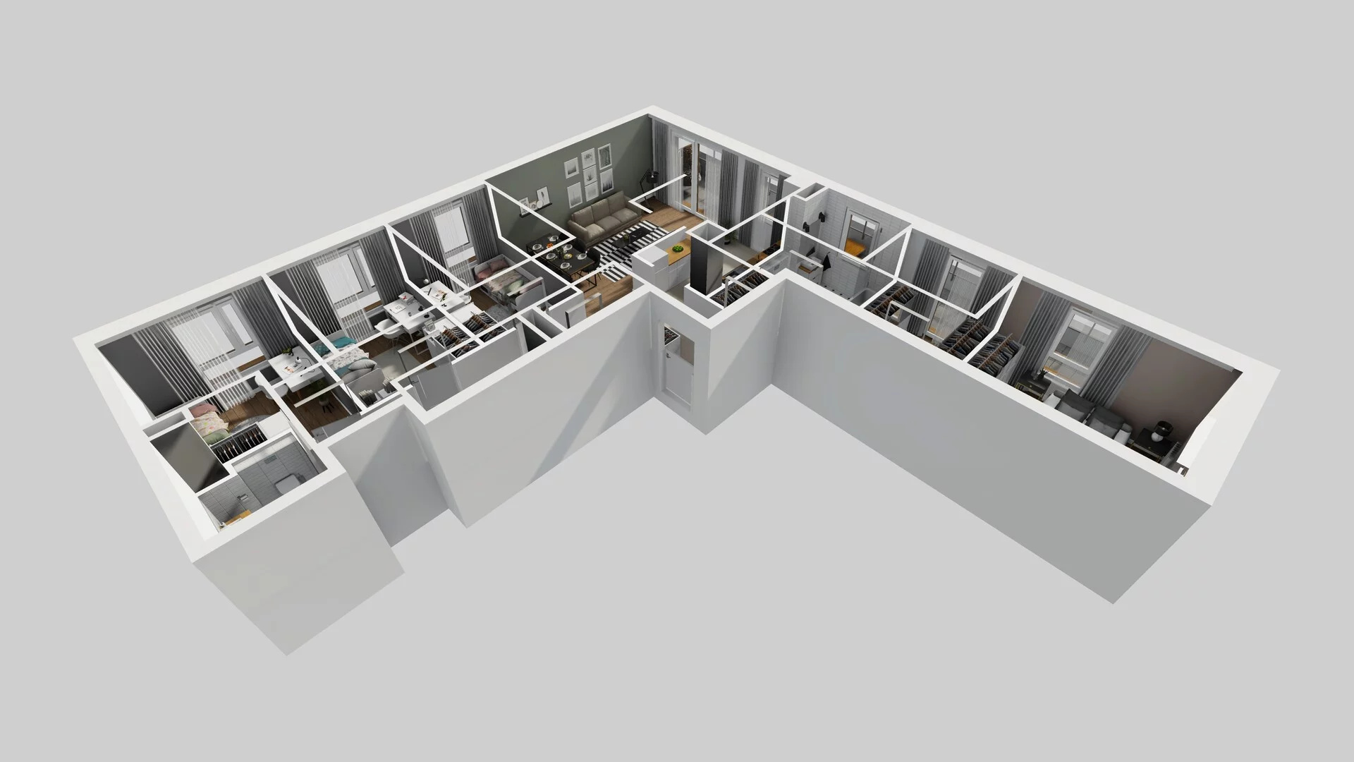5 pokoi, mieszkanie 111,15 m², piętro 5, oferta nr D/51, Apartamenty Literacka 2, Warszawa, Bielany, Piaski, ul. Literacka
