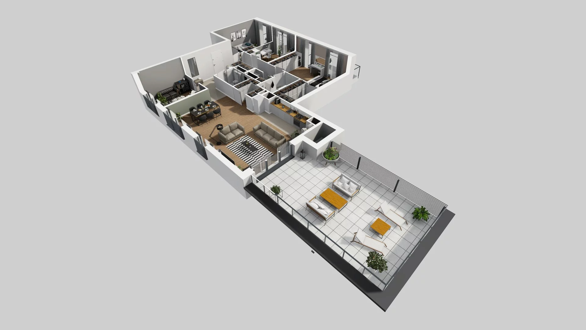 5 pokoi, apartament 136,27 m², piętro 4, oferta nr F/27, Apartamenty Park Matecznego bud. F i G, Kraków, Podgórze, Mateczny, ul. Rydlówka / Nowoorawska