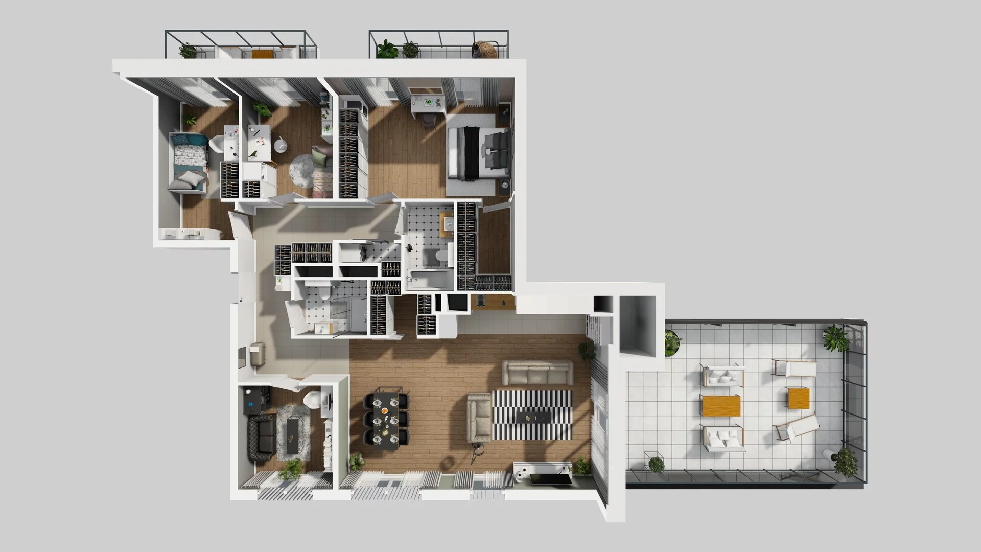 5 pokoi, apartament 136,42 m², piętro 4, oferta nr G/27, Apartamenty Park Matecznego bud. F i G, Kraków, Podgórze, Mateczny, ul. Rydlówka / Nowoorawska