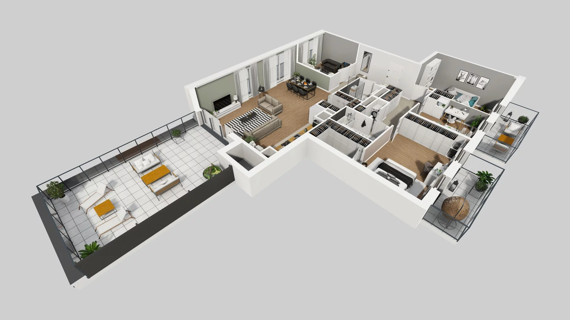 5 pokoi, apartament 136,42 m², piętro 4, oferta nr G/27, Apartamenty Park Matecznego bud. F i G, Kraków, Podgórze, Mateczny, ul. Rydlówka / Nowoorawska