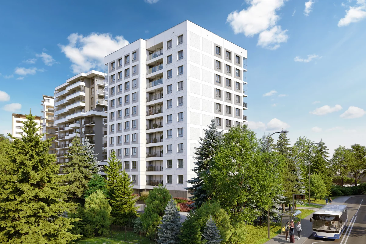 Apartamenty Osiedle przy Malborskiej budynek B Kraków Podgórze Duchackie ul. Białoruska