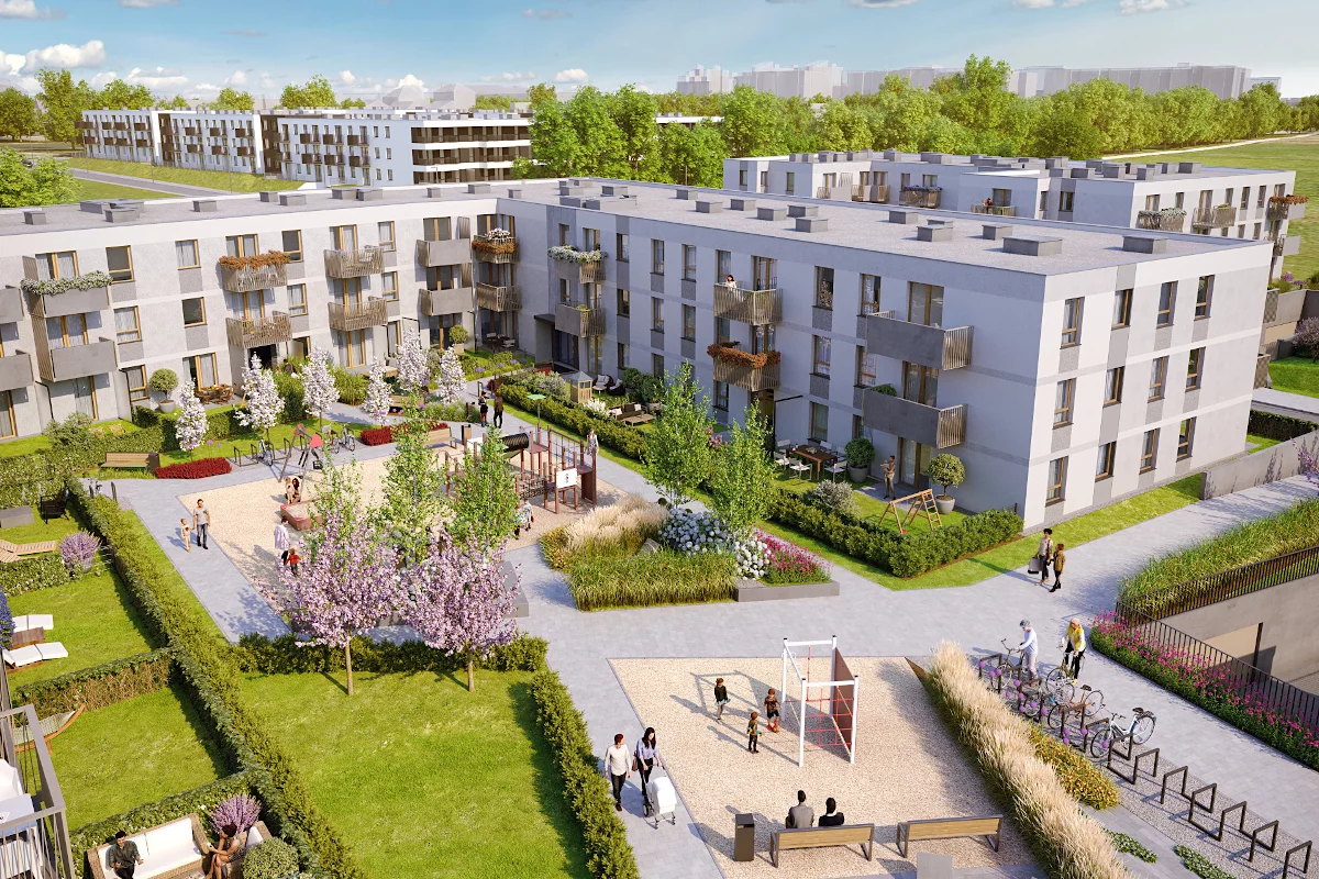Apartamenty Osiedle Zielna Wrocław Psie Pole-Zawidawie ul. Dywizjonu 303