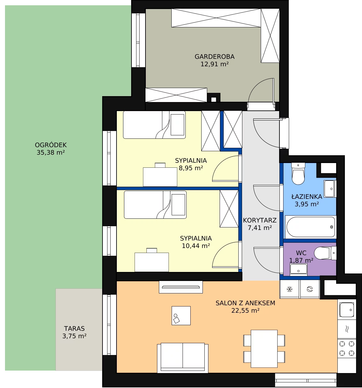Zalety mieszkania 68.08 m², E/83