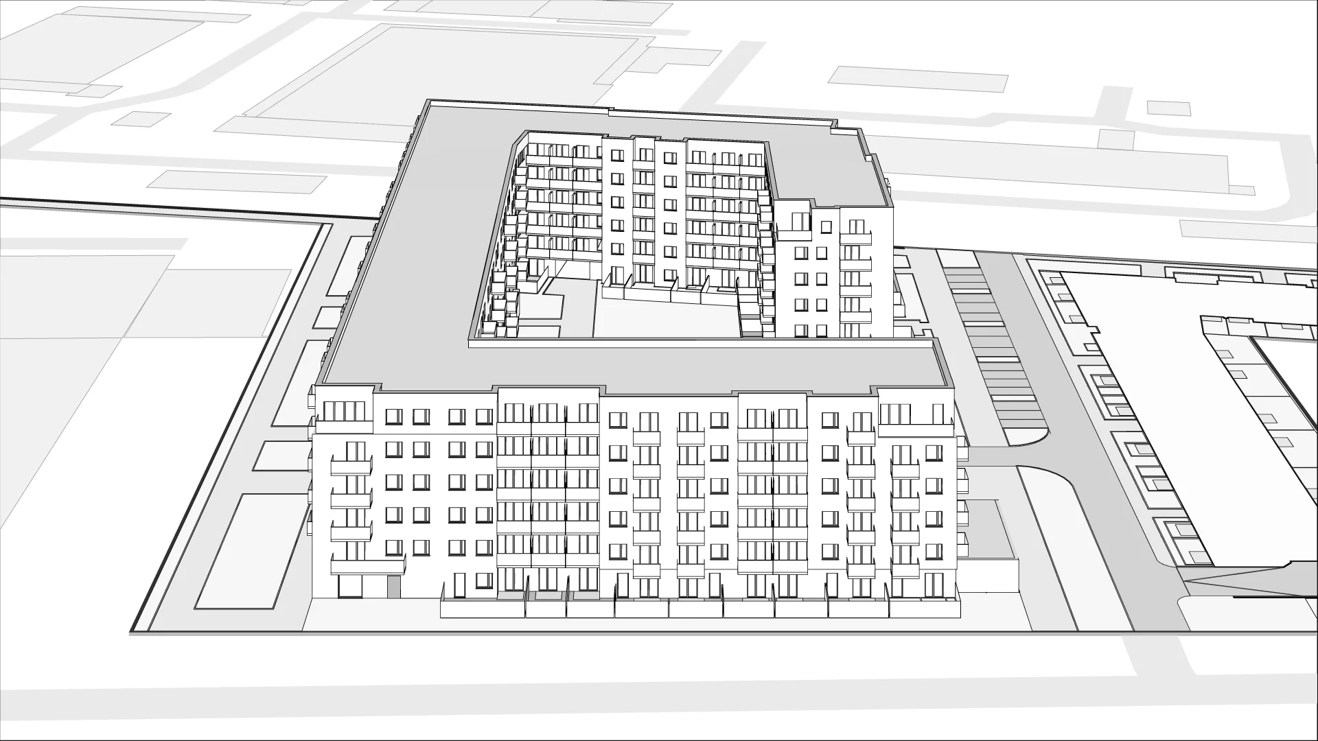 Wirtualna makieta 3D mieszkania 71.44 m², B/72