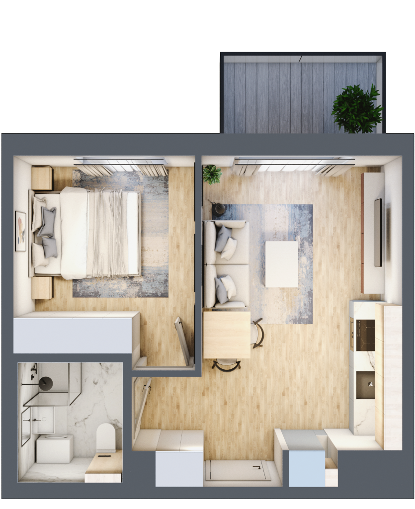 Mieszkanie 34,36 m², piętro 2, oferta nr G/106, Metro Zachód etap 8, Warszawa, Bemowo, Chrzanów, ul. Szeligowska