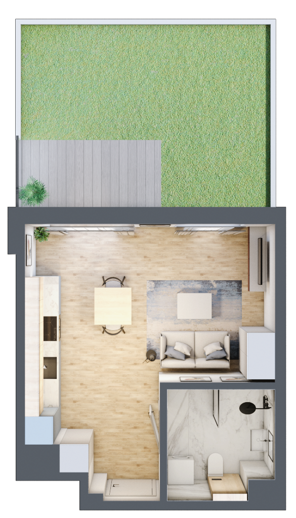 Mieszkanie 30,42 m², parter, oferta nr H/43, Metro Zachód etap 8, Warszawa, Bemowo, Chrzanów, ul. Szeligowska