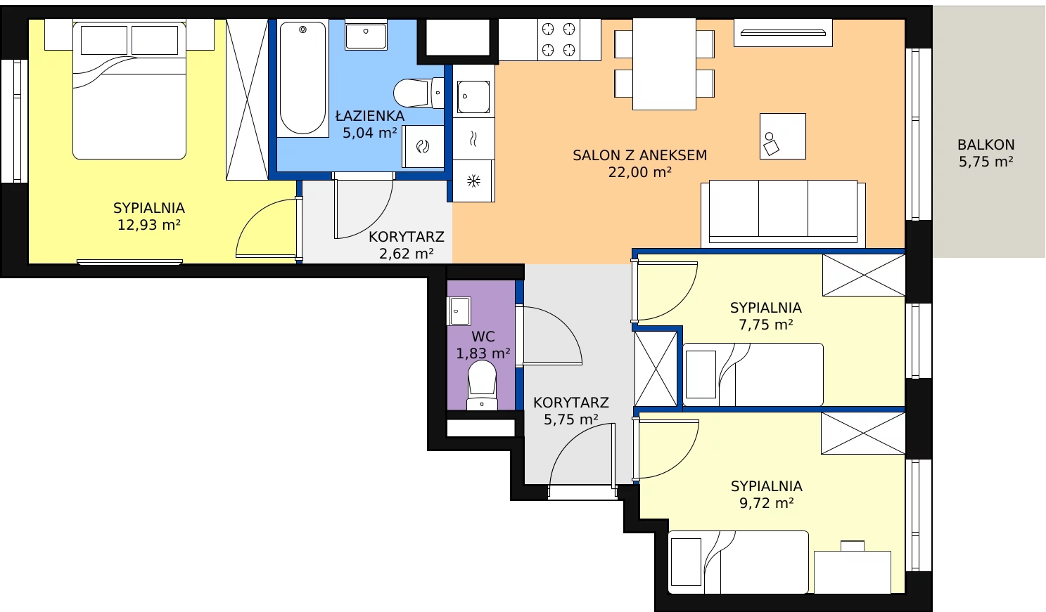 Zalety mieszkania 67.64 m², D/99