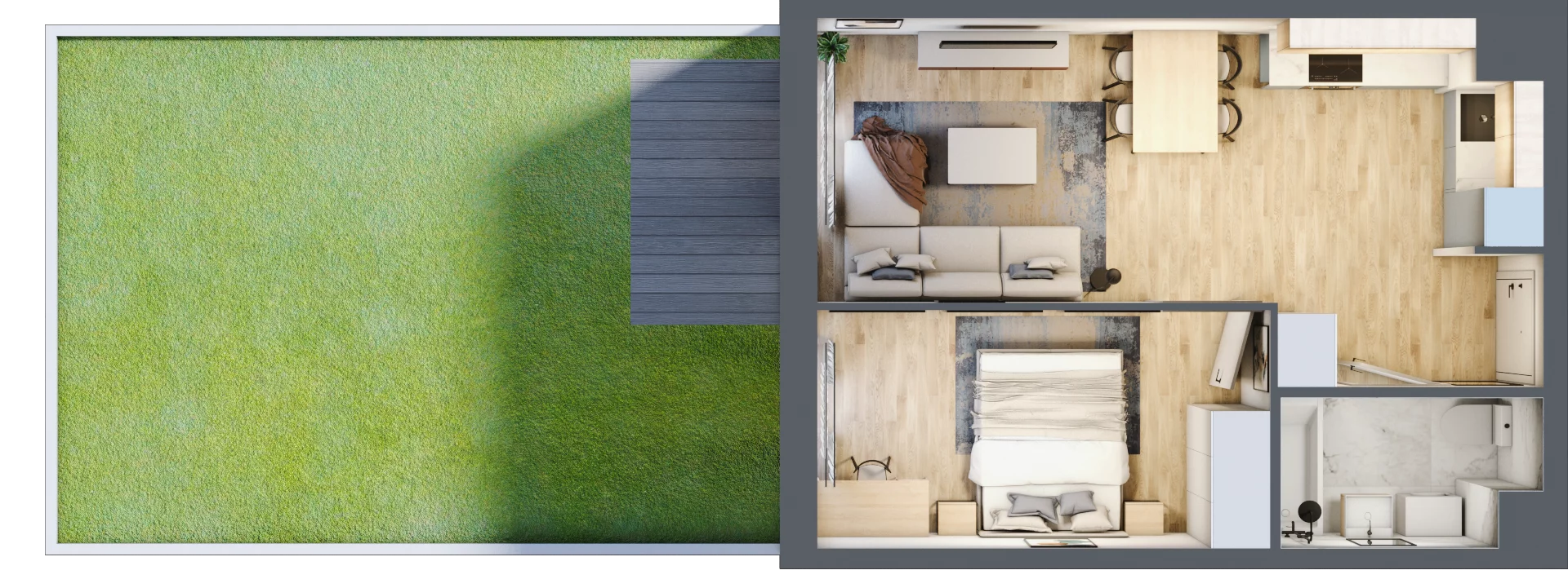 2 pokoje, mieszkanie 38,51 m², parter, oferta nr A/5, Osiedle Międzyleska 3, Wrocław, Tarnogaj, Krzyki, ul. Międzyleska