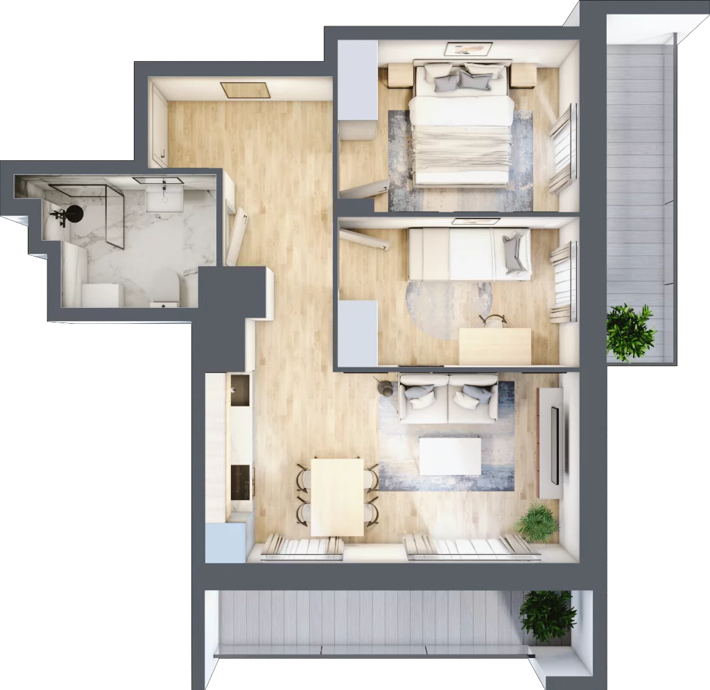 Mieszkanie 47,72 m², piętro 3, oferta nr III/A38, Miasteczko Nova Sfera, Warszawa, Białołęka, Żerań, ul. Marywilska