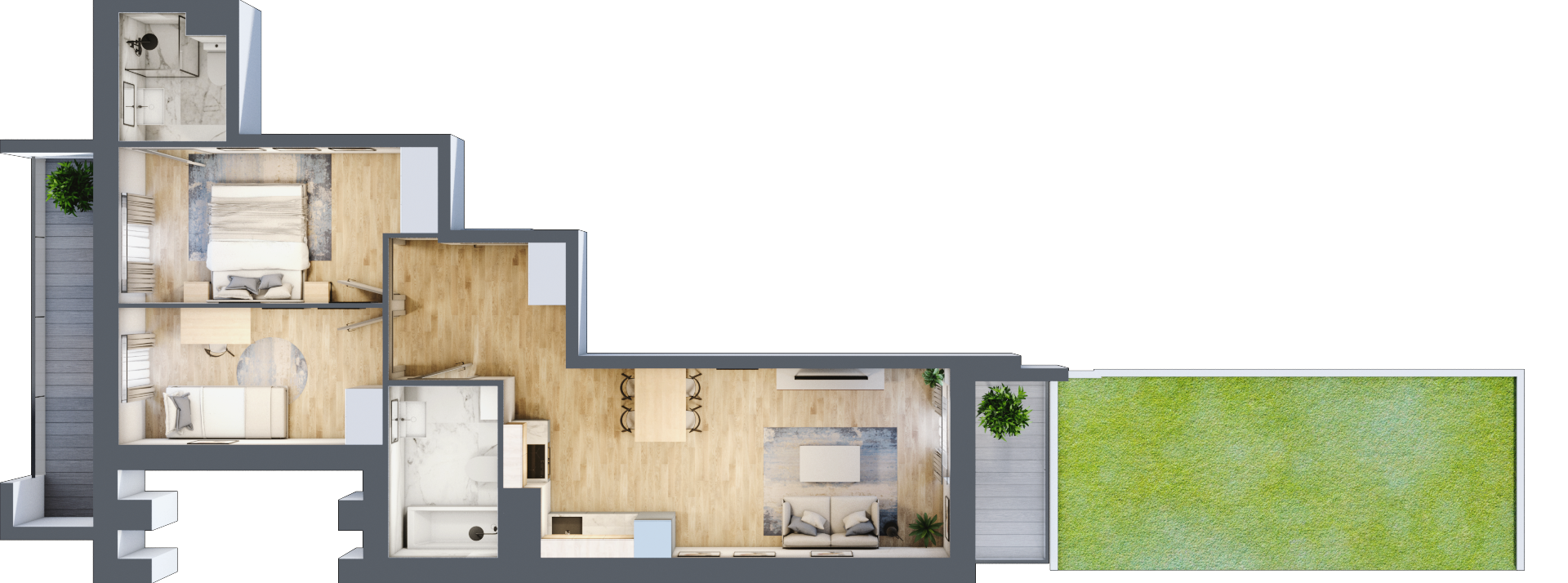 Mieszkanie 58,05 m², parter, oferta nr III/E227, Miasteczko Nova Sfera, Warszawa, Białołęka, Żerań, ul. Marywilska