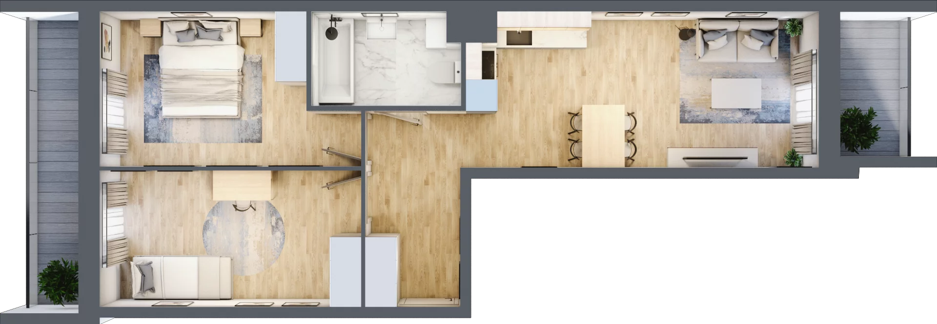 3 pokoje, mieszkanie 59,11 m², piętro 2, oferta nr III/E222, Miasteczko Nova Sfera, Warszawa, Białołęka, Żerań, ul. Marywilska