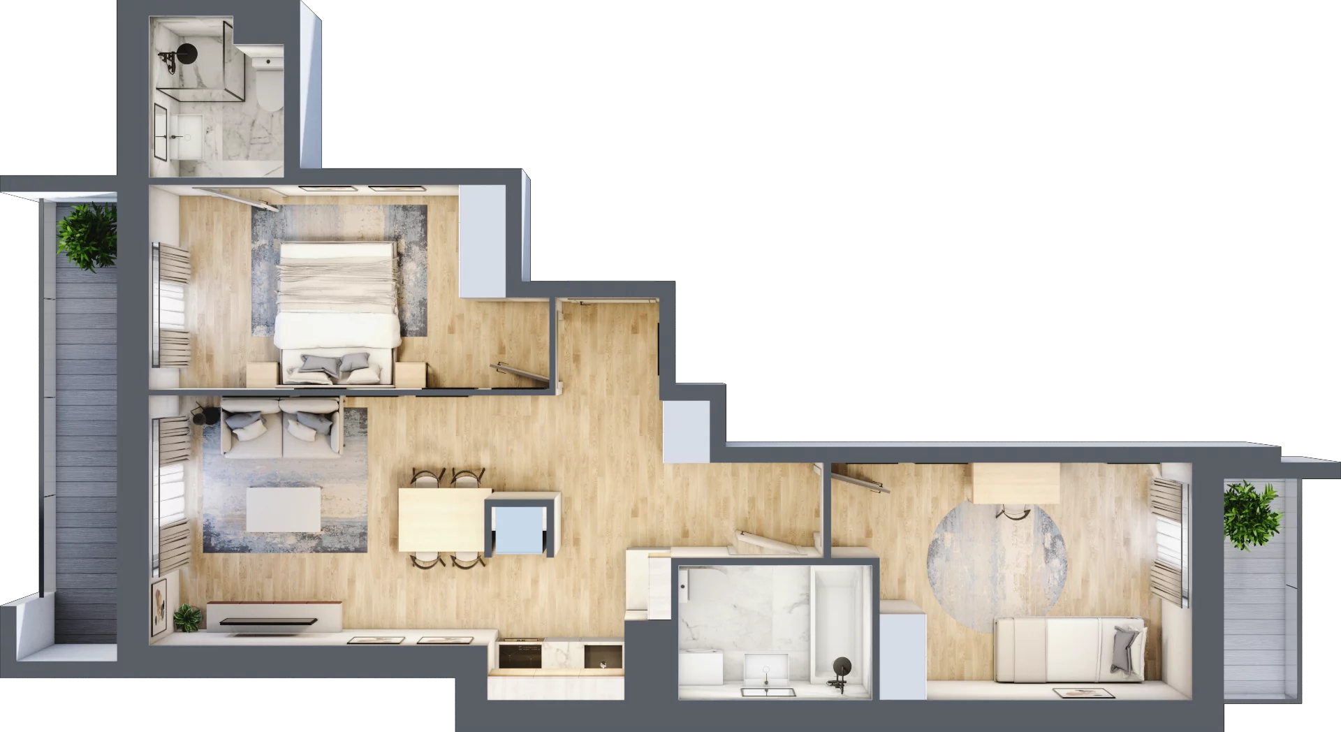 3 pokoje, mieszkanie 61,44 m², piętro 2, oferta nr III/E235, Miasteczko Nova Sfera, Warszawa, Białołęka, Żerań, ul. Marywilska