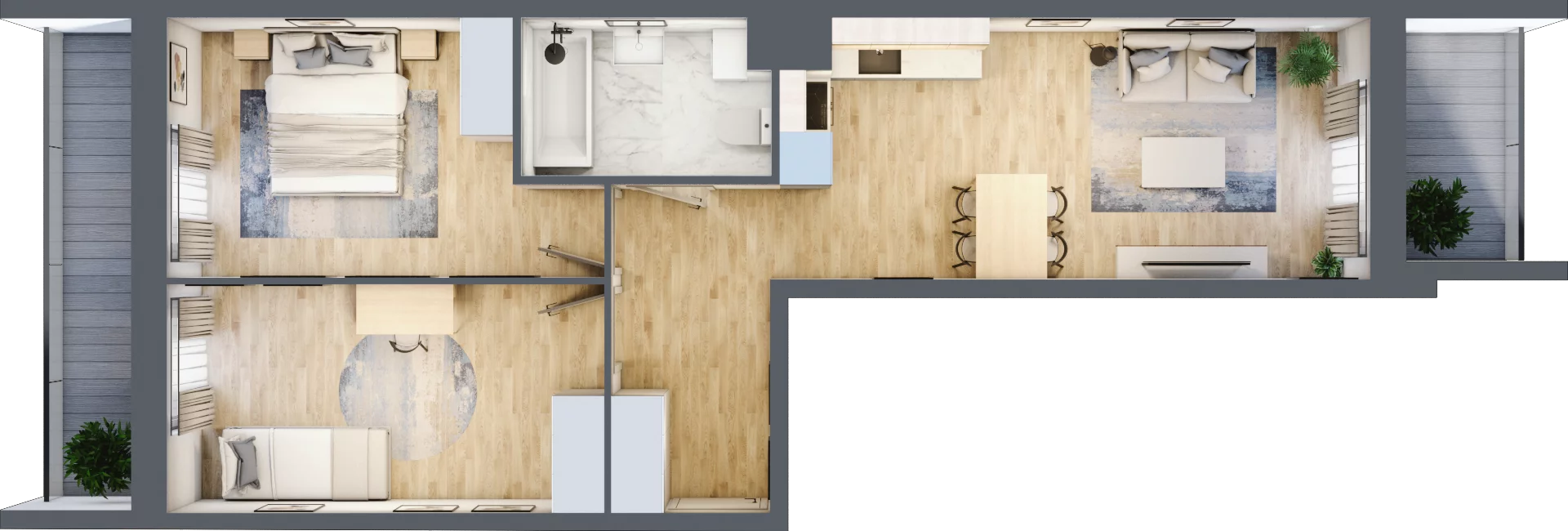3 pokoje, mieszkanie 58,99 m², piętro 3, oferta nr III/E242, Miasteczko Nova Sfera, Warszawa, Białołęka, Żerań, ul. Marywilska