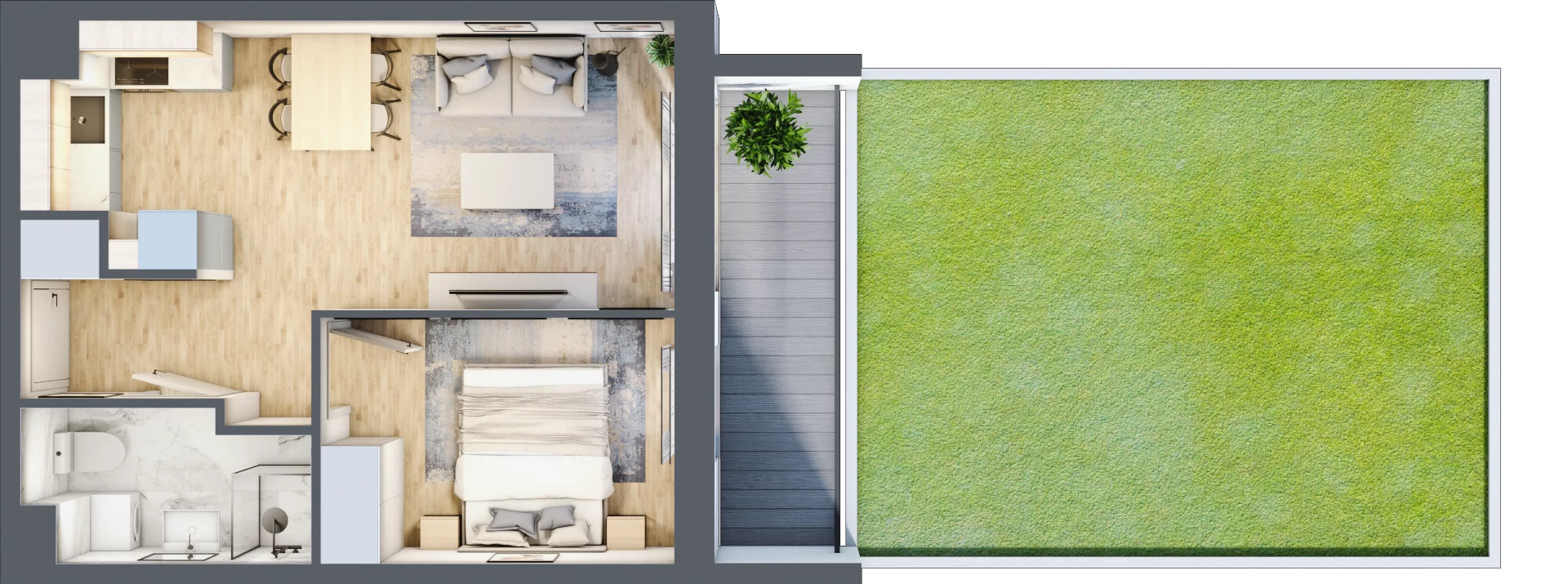 2 pokoje, mieszkanie 36,27 m², parter, oferta nr III/F245, Miasteczko Nova Sfera, Warszawa, Białołęka, Żerań, ul. Marywilska